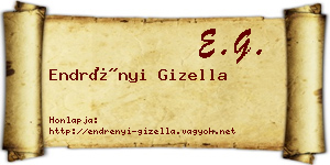 Endrényi Gizella névjegykártya